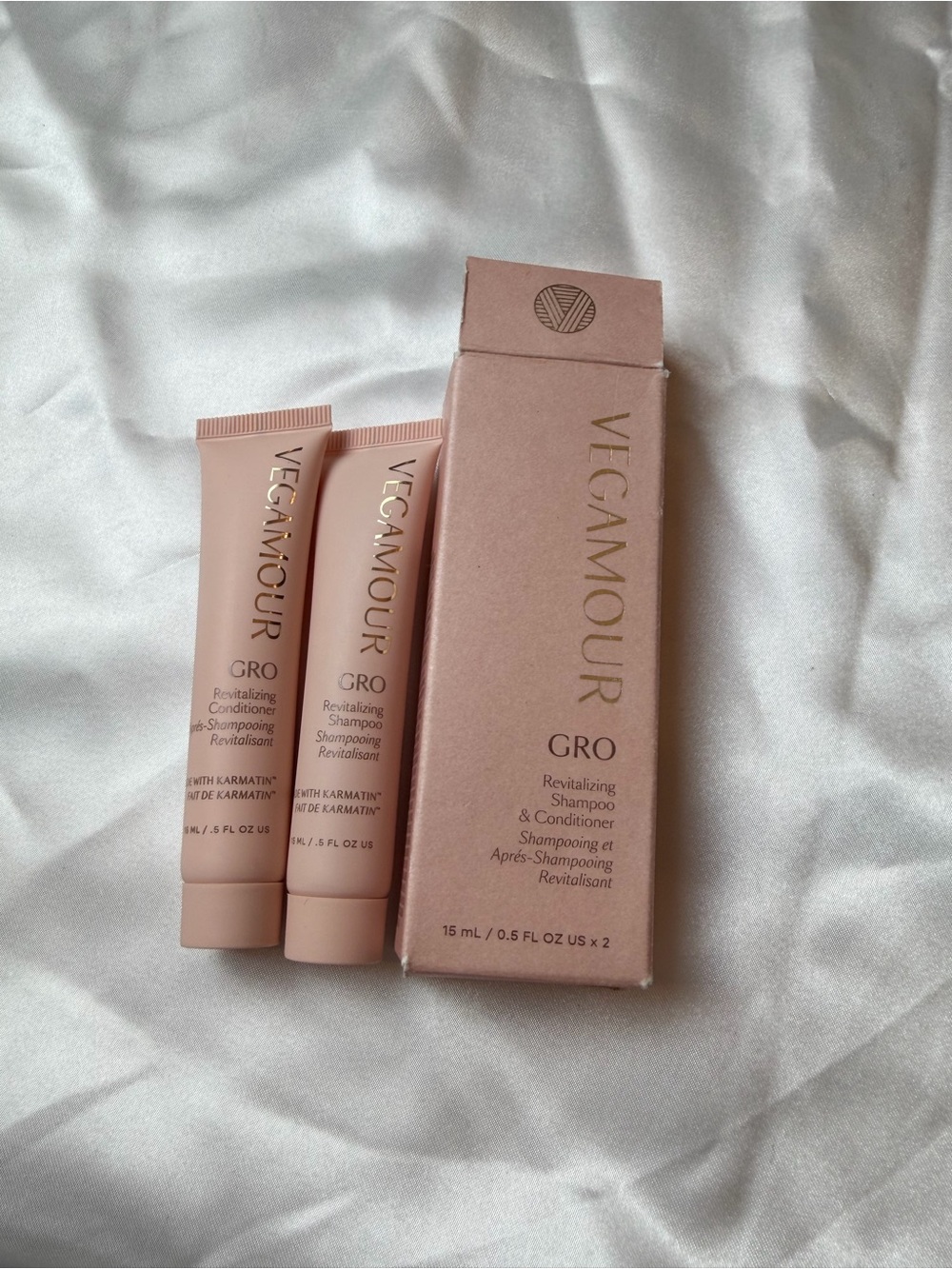 VEGAMOUR GRO Revitalizing Shampoo & Conditioner Duo 15 mL / 0.5 oz New
